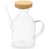 Vinagreras, Azucareros, Saleros Y Pimenteros>Aceitera Con Tapón De Bambú 600ml