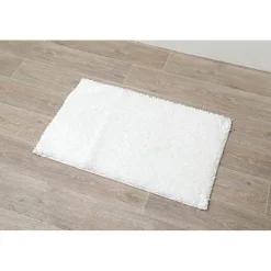 Alfombras De Baño>Alfombra Baño Microfibra Blanca 50x80Cm