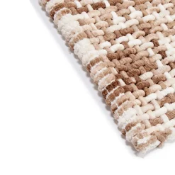 Alfombras De Baño>Alfombra beige de malla 50x80cm