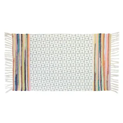 Alfombras Decorativas>Alfombra CRETA gris con flecos 120x160cm