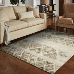 Alfombras Decorativas>Alfombra Cuatro Beige 80x150Cm