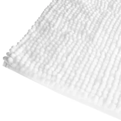 5five Alfombras De Baño>Alfombra De Baño Chenilla Blanca 80x50Cm