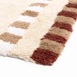 Alfombras De Baño>Alfombra de baño FLORENCE de algodón beige 50x80cm