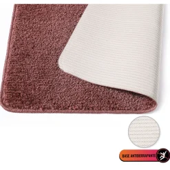 Alfombras De Baño>Alfombra De Baño Tufting Rosa 80x150Cm