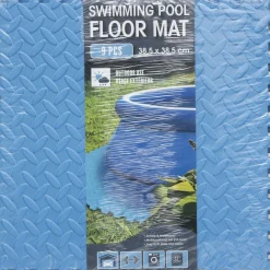 Piscinas Y Accesorios>Alfombra de esponja para piscina azul 9 piezas