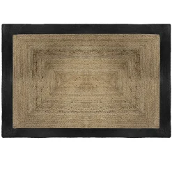 atmosphera Alfombras Decorativas>Alfombra de yute natural/negro 120x170cm