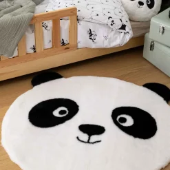 Niños atmosphera4kids Téxtil>Alfombra en forma de panda 100 cm
