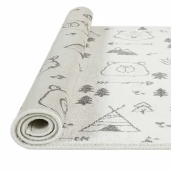 Niños Téxtil>Alfombra Gio Bosque Gris 80x150Cm