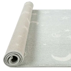 Niños Téxtil>Alfombra Gio Estrellas Gris 80x150Cm