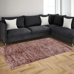 Alfombras Decorativas>Alfombra Lux Rosa 70x120Cm