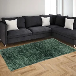 Alfombras Decorativas>Alfombra Lux Verde Oscuro 140x190Cm