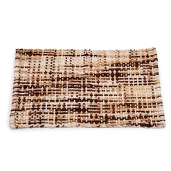 Alfombras De Baño>Alfombra marrón de malla 50x80cm