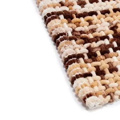 Alfombras De Baño>Alfombra marrón de malla 50x80cm