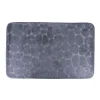 Alfombras De Baño>Alfombra microfibra MEMOIRE gris oscuro