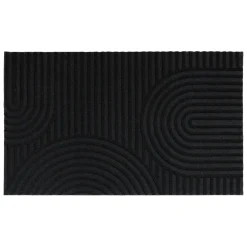 Alfombras De Entrada>Alfombra negra 40x60cm