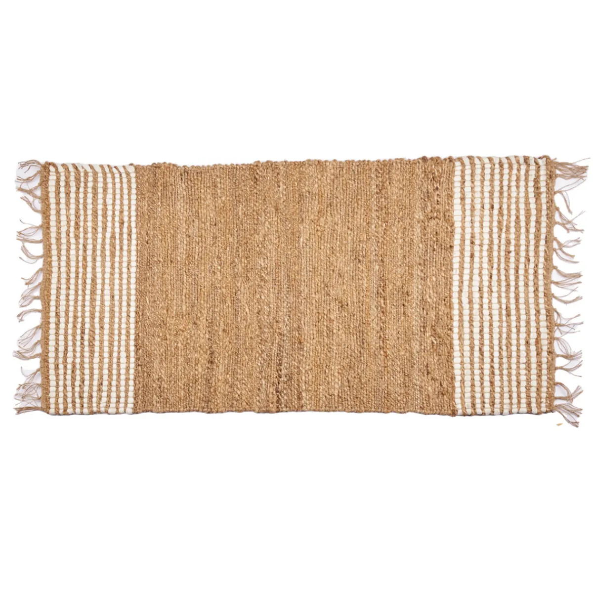 Alfombras Decorativas>Alfombra rayas blancas 70x140cm