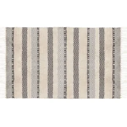 atmosphera Alfombras Decorativas>Alfombra Relieve Rayas 90x150Cm