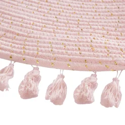 Niños atmosphera4kids Téxtil>Alfombra Rosa Lurex Con Flecos 90Cm