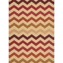 Alfombras Decorativas>Alfombra Sunlight Rojo/Beige 70x120Cm
