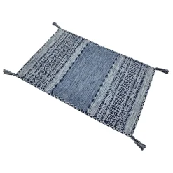 Alfombras De Cocina>Alfombra Tribal Azul Claro 60x100Cm