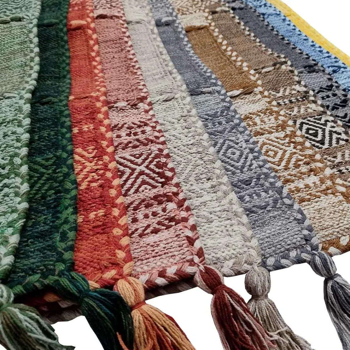 Alfombras Decorativas>Alfombra Tribal Verde 80x150Cm