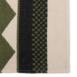 atmosphera Alfombras Decorativas>Alfombra Tropical Panama Beige Y Verde 60x90cm