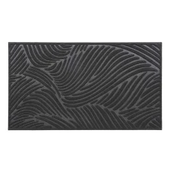 Alfombras De Entrada>Alfombra Vague Negra 43.5x75cm