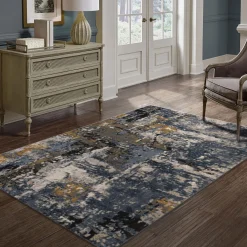 Alfombras Decorativas>Alfombra Zaha Azul 133x190Cm