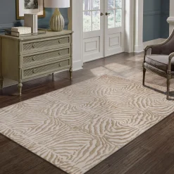 Alfombras Decorativas>Alfombra Zaha Beige Cebra 120x160Cm