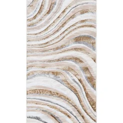 Alfombras Decorativas>Alfombra Zave Waves Natural 80x150cm