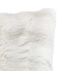 atmosphera Cojines Y Fundas Decorativas>Almohada decorativa de pelo blanco 45x45cm
