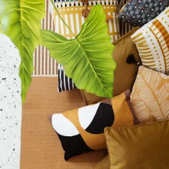 atmosphera Cojines Y Fundas Decorativas>Almohada LILOU ocre 30x50cm