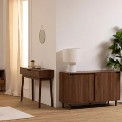 5five Aparadores Y Consolas>Aparador SLIDY marrón de mdf con 2 puertas