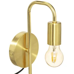 atmosphera Lámparas De Pared>Aplique de pared KELY de metal dorado