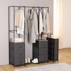 5five Armarios, Estantes Y Estanterías.>Armario TISSA gris oscuro