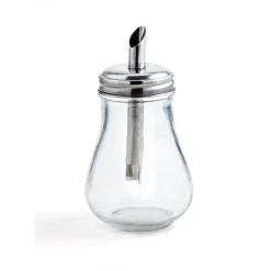 Vinagreras, Azucareros, Saleros Y Pimenteros>Azucarero Vidrio C/Dosif. Metálico