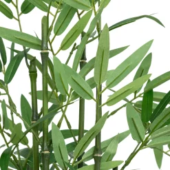 atmosphera Plantas Y Flores Artificiales|Estilo Oriental>Bambú artificial con cesto de rafia