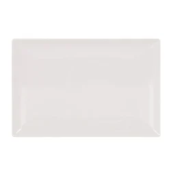 Cuencos, Fuentes Y Ensaladeras>Bandeja blanca Elite de cerámica 30x20Cm
