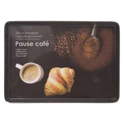 Encimera Y Lavavajillas>Bandeja De Melamina Negra 30x22Cm