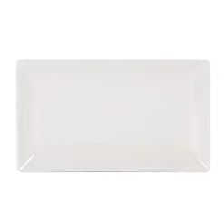 Cuencos, Fuentes Y Ensaladeras>Bandeja ELITE blanca de cerámica 15x25Cm