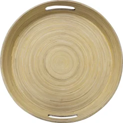 5five Encimera Y Lavavajillas>Bandeja Redonda De Bambú Negro 42Cm