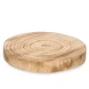 Placas Calefactoras Y Tablas De Cortar>Base Redonda De Madera Quemada 20cm