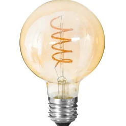 atmosphera Lámparas Y Alargadores>Bombilla Led Vintage Ámbar G95 2W E27