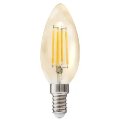 atmosphera Lámparas Y Alargadores>Bombilla Vintage Led Ámbar C35 2W E14