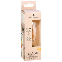 atmosphera Lámparas Y Alargadores>Bombilla Vintage Led Ámbar C35 2W E14