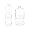 Platos Para Tartas, Tartas Y Bombones>Bombonera De Vidrio Apilable 2X230Ml