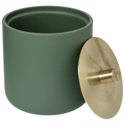 5five Accesorios De Lavabo>Bote para algodón DUO verde