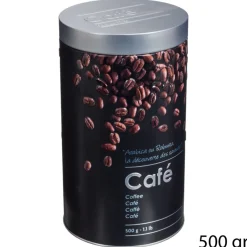 Cajas Y Frascos>Bote P/Café Metálico C/Diseño