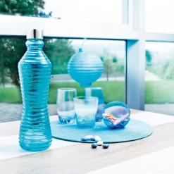 Jarros>Botella De Vidrio C/Tapa Metal 1L