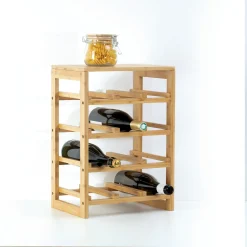 5five Bodegas>Botellero para 12 botellas de bambú